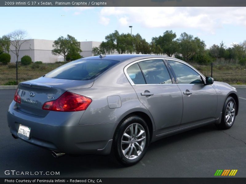 Platinum Graphite / Graphite 2009 Infiniti G 37 x Sedan
