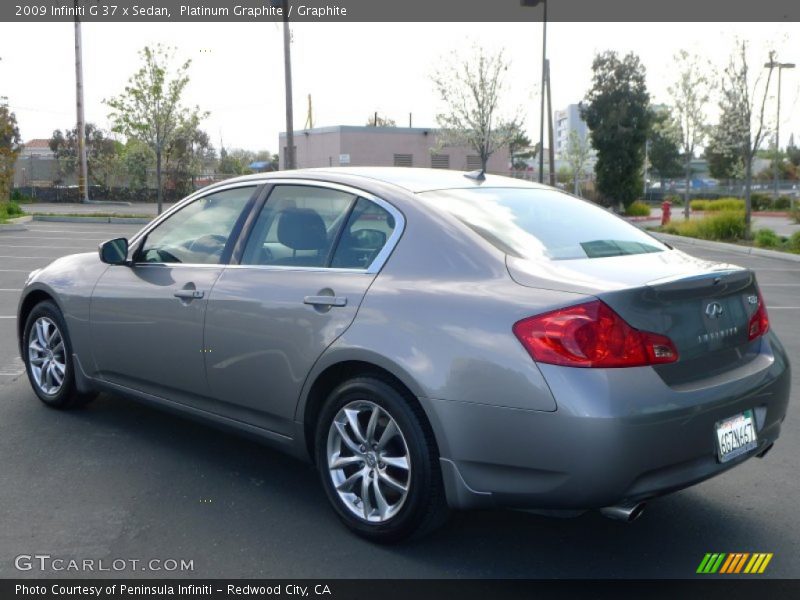 Platinum Graphite / Graphite 2009 Infiniti G 37 x Sedan