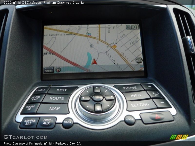 Navigation of 2009 G 37 x Sedan