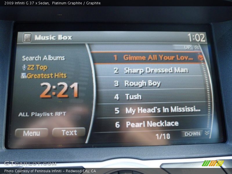 Platinum Graphite / Graphite 2009 Infiniti G 37 x Sedan