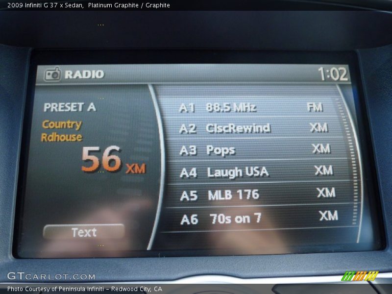 Platinum Graphite / Graphite 2009 Infiniti G 37 x Sedan