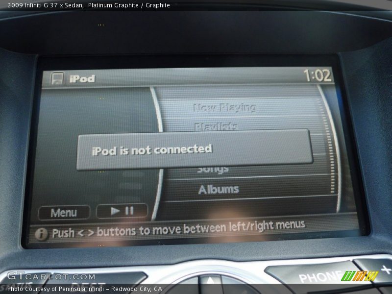 Platinum Graphite / Graphite 2009 Infiniti G 37 x Sedan