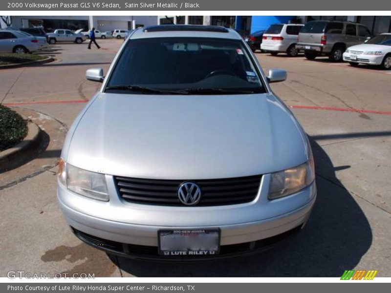 Satin Silver Metallic / Black 2000 Volkswagen Passat GLS V6 Sedan