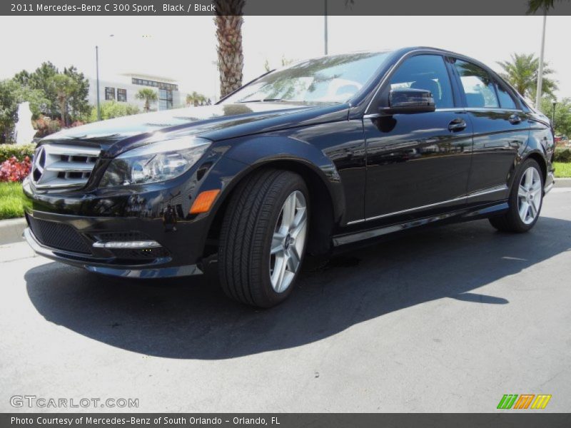 Black / Black 2011 Mercedes-Benz C 300 Sport
