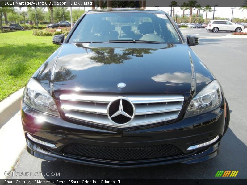Black / Black 2011 Mercedes-Benz C 300 Sport