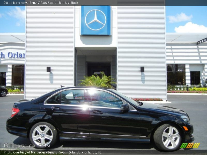 Black / Black 2011 Mercedes-Benz C 300 Sport