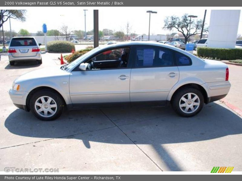 Satin Silver Metallic / Black 2000 Volkswagen Passat GLS V6 Sedan