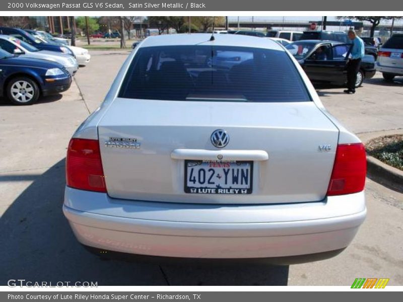 Satin Silver Metallic / Black 2000 Volkswagen Passat GLS V6 Sedan