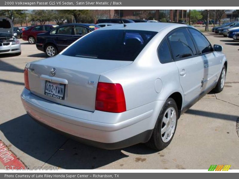 Satin Silver Metallic / Black 2000 Volkswagen Passat GLS V6 Sedan