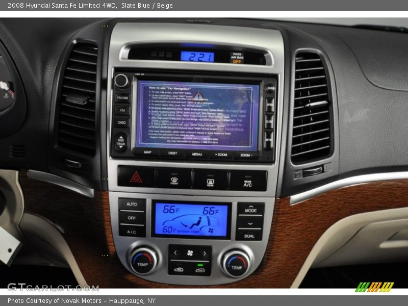 Slate Blue / Beige 2008 Hyundai Santa Fe Limited 4WD
