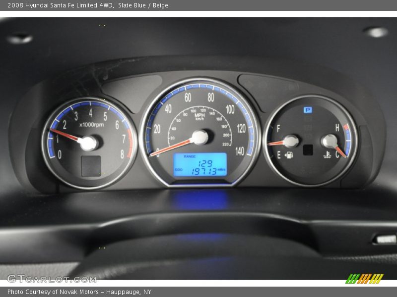 Slate Blue / Beige 2008 Hyundai Santa Fe Limited 4WD