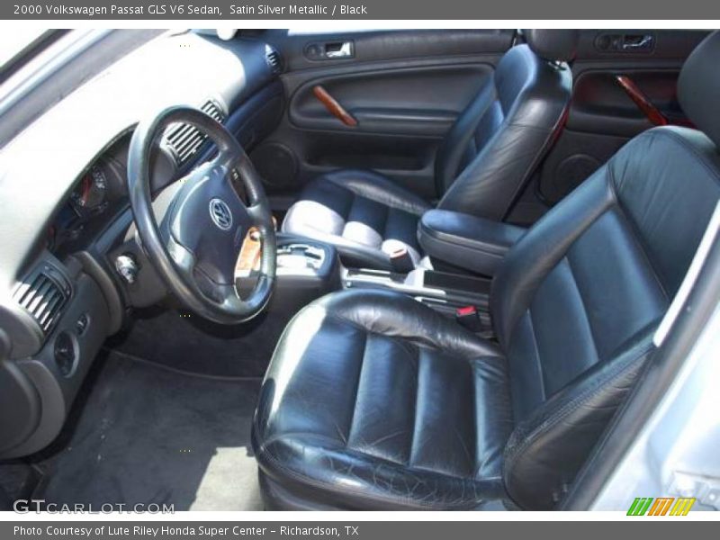 Satin Silver Metallic / Black 2000 Volkswagen Passat GLS V6 Sedan