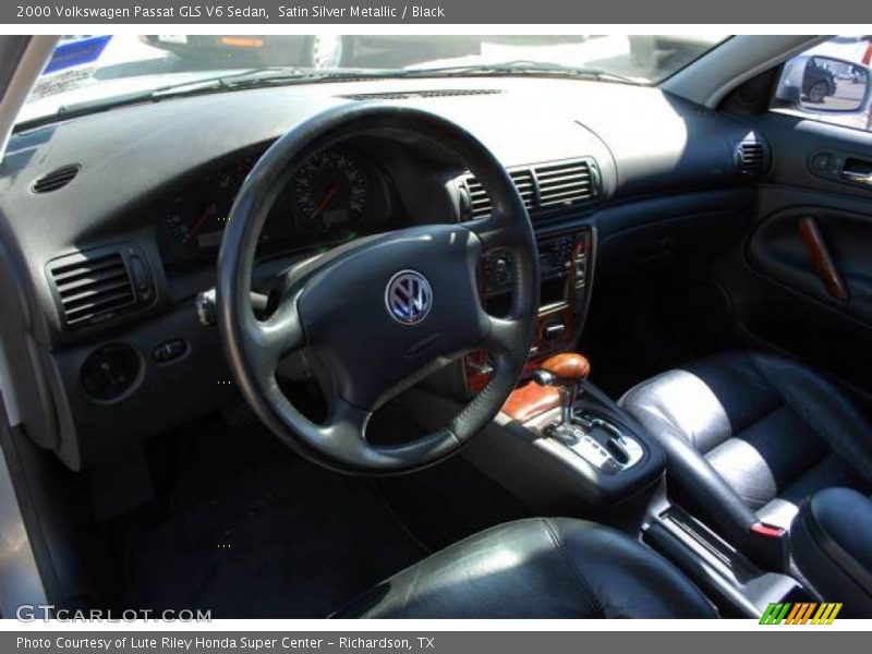 Satin Silver Metallic / Black 2000 Volkswagen Passat GLS V6 Sedan