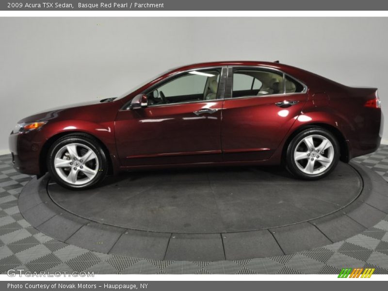 Basque Red Pearl / Parchment 2009 Acura TSX Sedan
