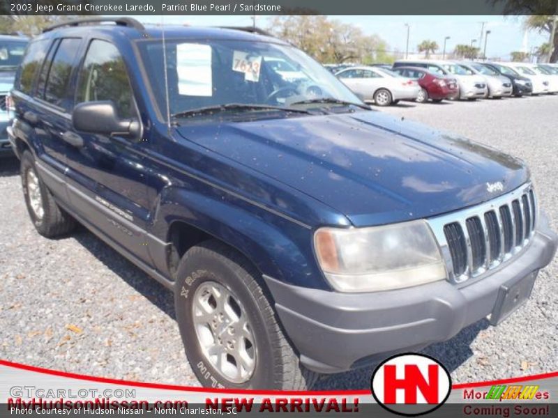 Patriot Blue Pearl / Sandstone 2003 Jeep Grand Cherokee Laredo