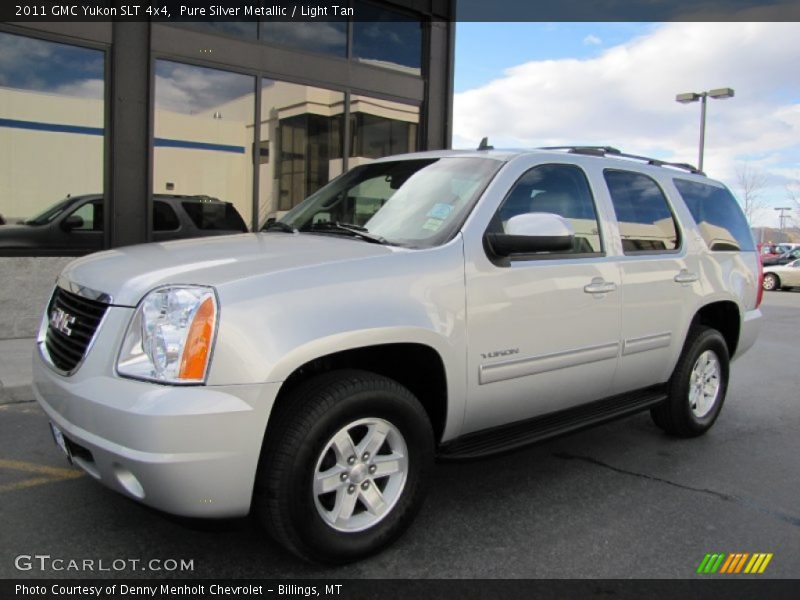 Pure Silver Metallic / Light Tan 2011 GMC Yukon SLT 4x4