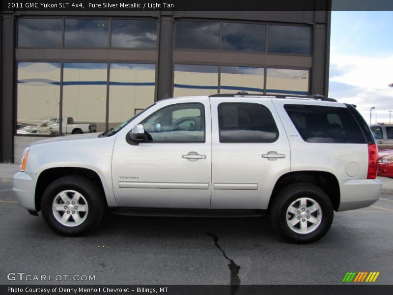 Pure Silver Metallic / Light Tan 2011 GMC Yukon SLT 4x4