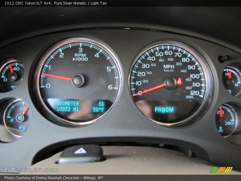 Pure Silver Metallic / Light Tan 2011 GMC Yukon SLT 4x4