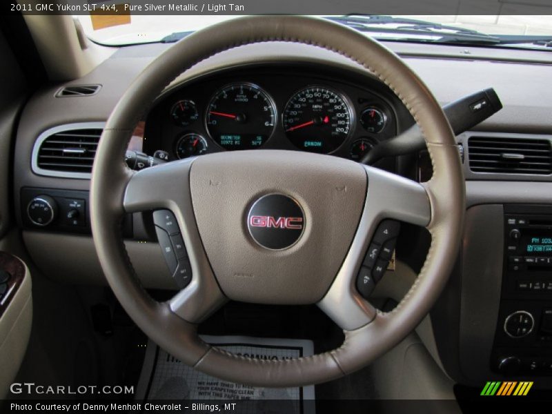 Pure Silver Metallic / Light Tan 2011 GMC Yukon SLT 4x4