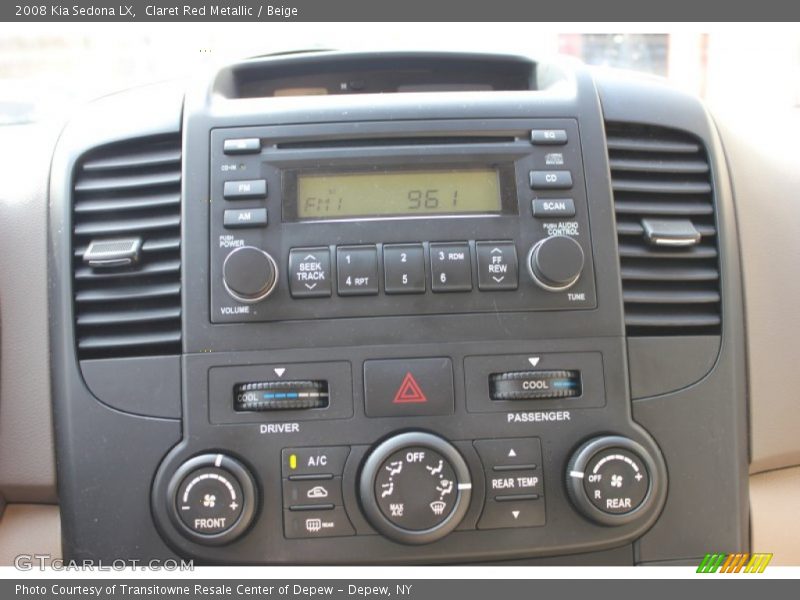 Claret Red Metallic / Beige 2008 Kia Sedona LX
