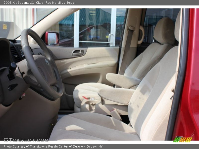 Claret Red Metallic / Beige 2008 Kia Sedona LX