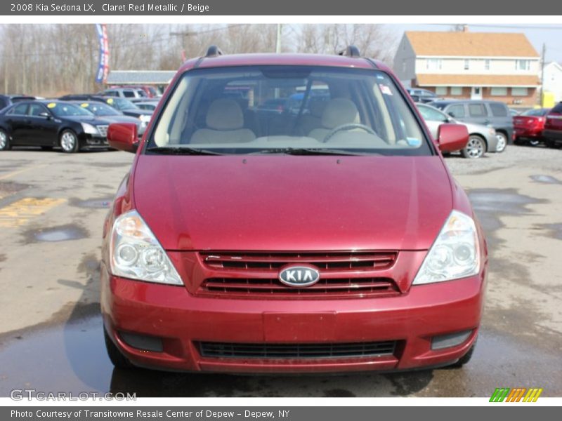 Claret Red Metallic / Beige 2008 Kia Sedona LX