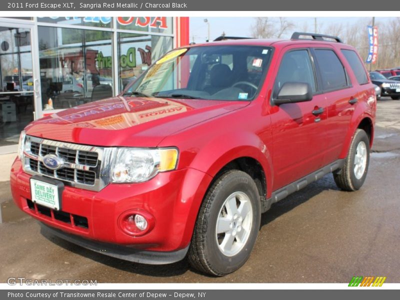 Sangria Red Metallic / Charcoal Black 2011 Ford Escape XLT