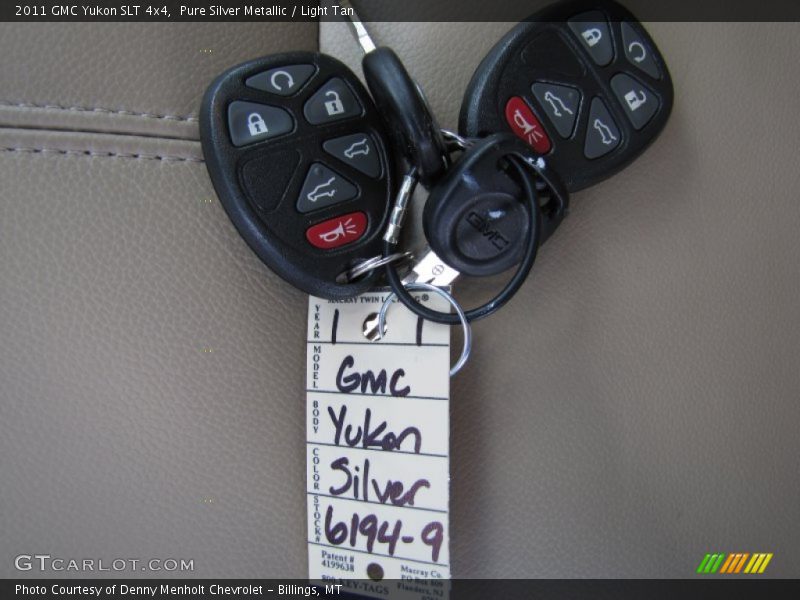 Pure Silver Metallic / Light Tan 2011 GMC Yukon SLT 4x4