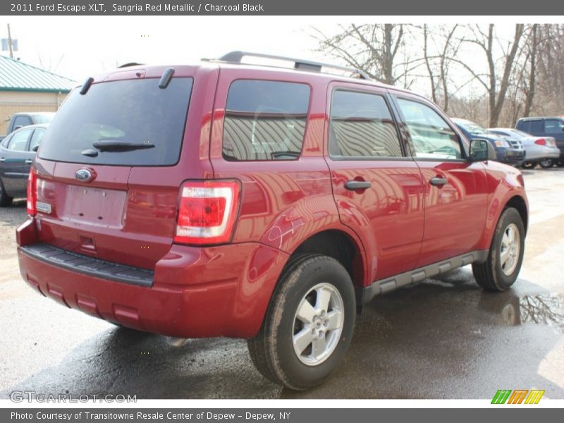 Sangria Red Metallic / Charcoal Black 2011 Ford Escape XLT