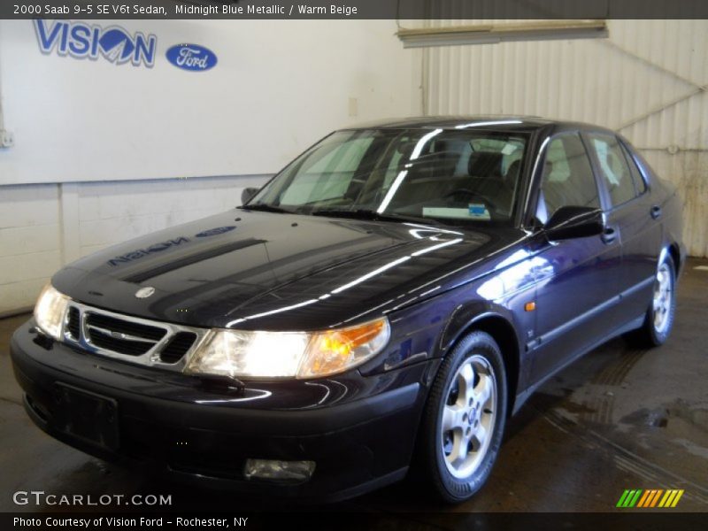 Midnight Blue Metallic / Warm Beige 2000 Saab 9-5 SE V6t Sedan