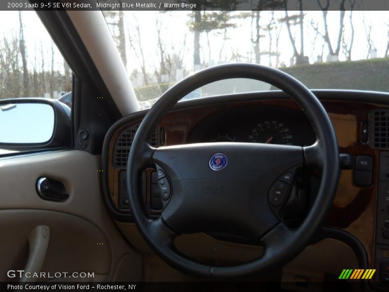 Midnight Blue Metallic / Warm Beige 2000 Saab 9-5 SE V6t Sedan