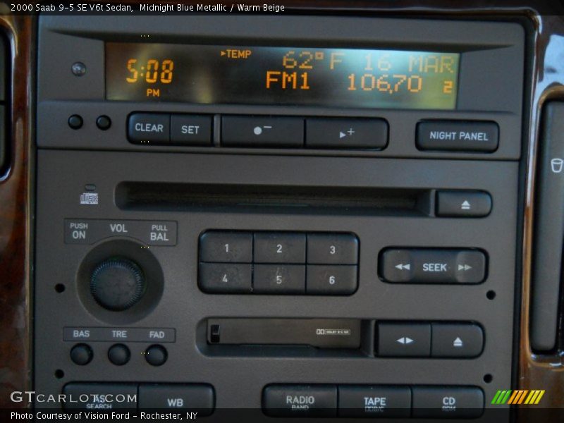 Midnight Blue Metallic / Warm Beige 2000 Saab 9-5 SE V6t Sedan