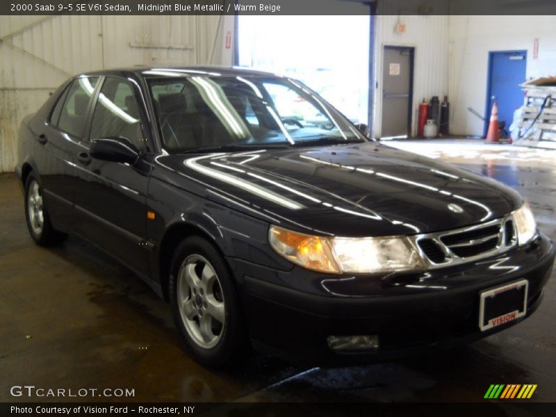 Midnight Blue Metallic / Warm Beige 2000 Saab 9-5 SE V6t Sedan