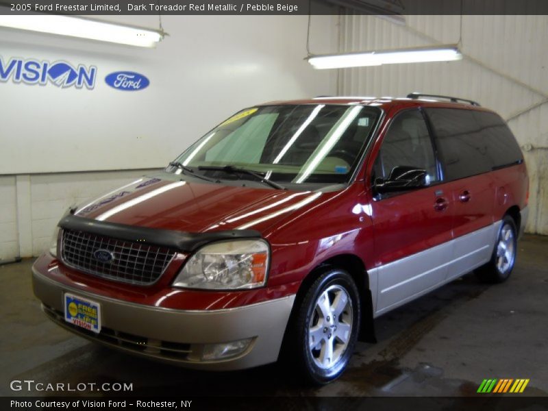 Dark Toreador Red Metallic / Pebble Beige 2005 Ford Freestar Limited