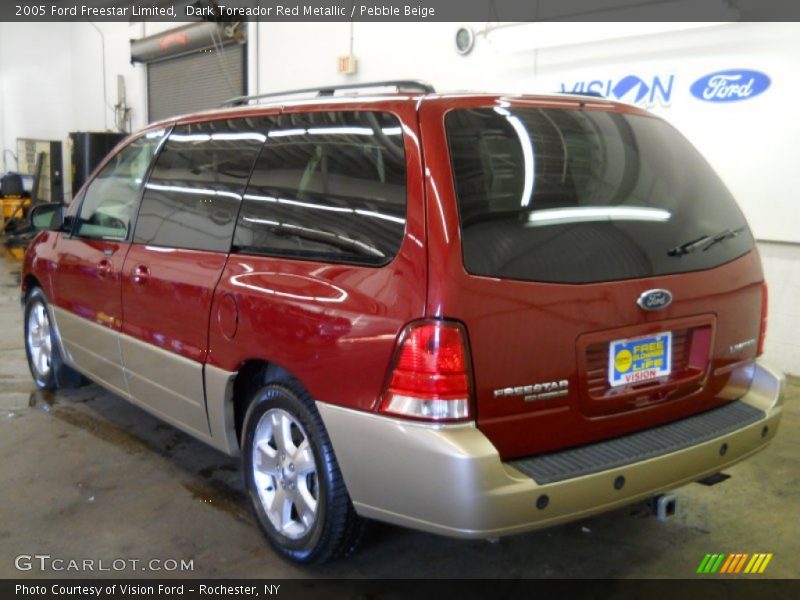 Dark Toreador Red Metallic / Pebble Beige 2005 Ford Freestar Limited