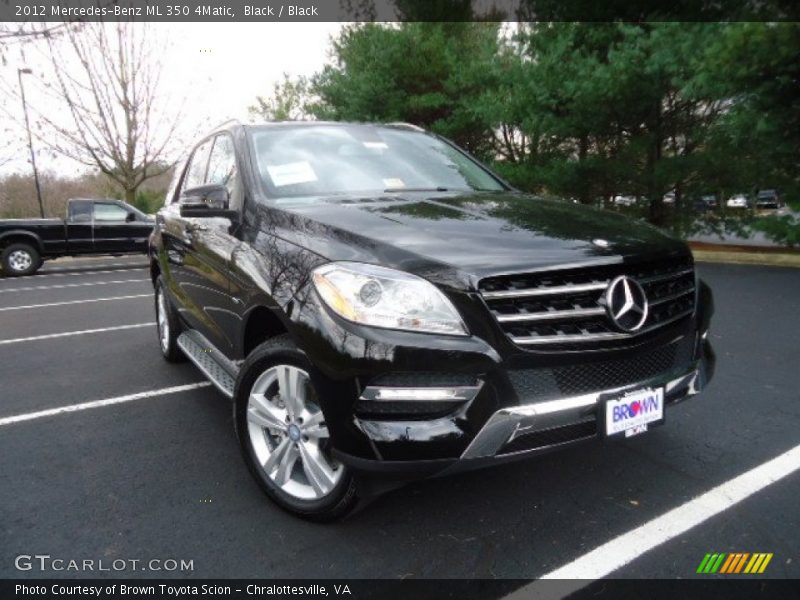 Black / Black 2012 Mercedes-Benz ML 350 4Matic