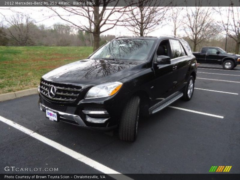Black / Black 2012 Mercedes-Benz ML 350 4Matic