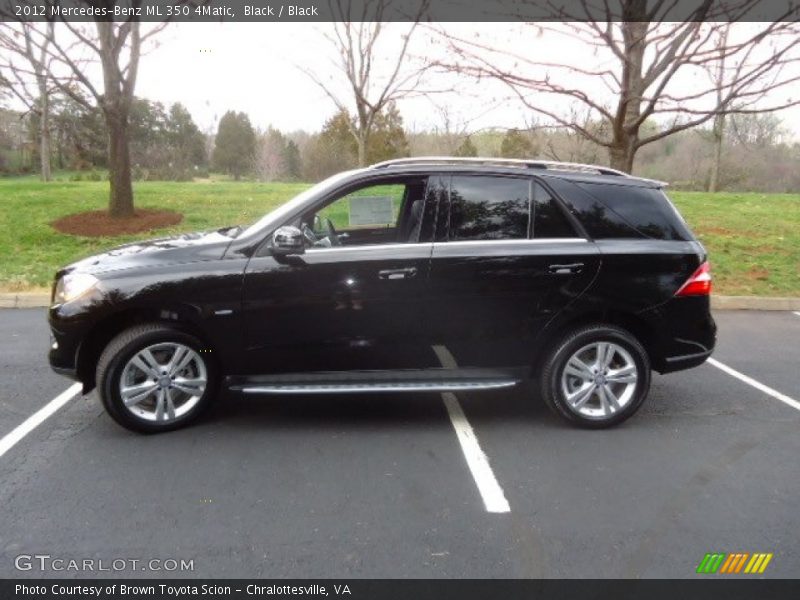 Black / Black 2012 Mercedes-Benz ML 350 4Matic