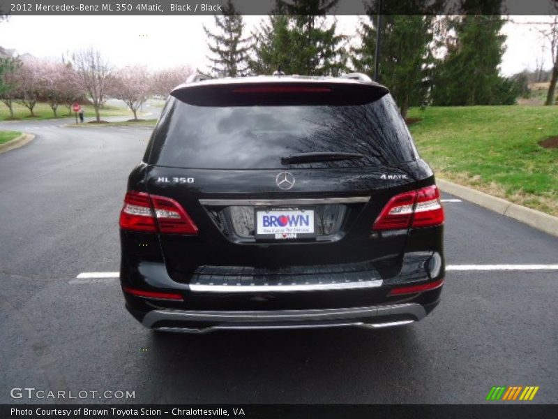 Black / Black 2012 Mercedes-Benz ML 350 4Matic