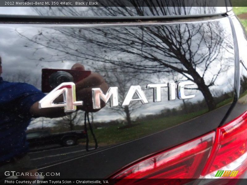Black / Black 2012 Mercedes-Benz ML 350 4Matic