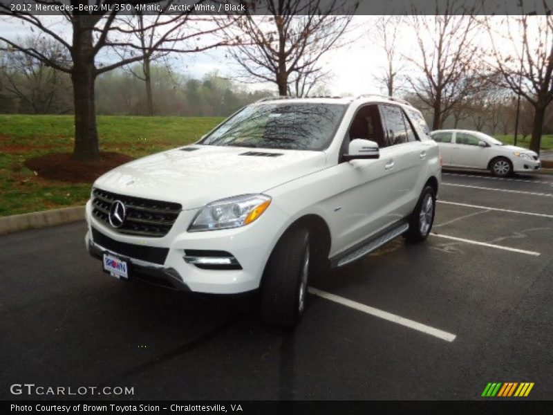 Arctic White / Black 2012 Mercedes-Benz ML 350 4Matic