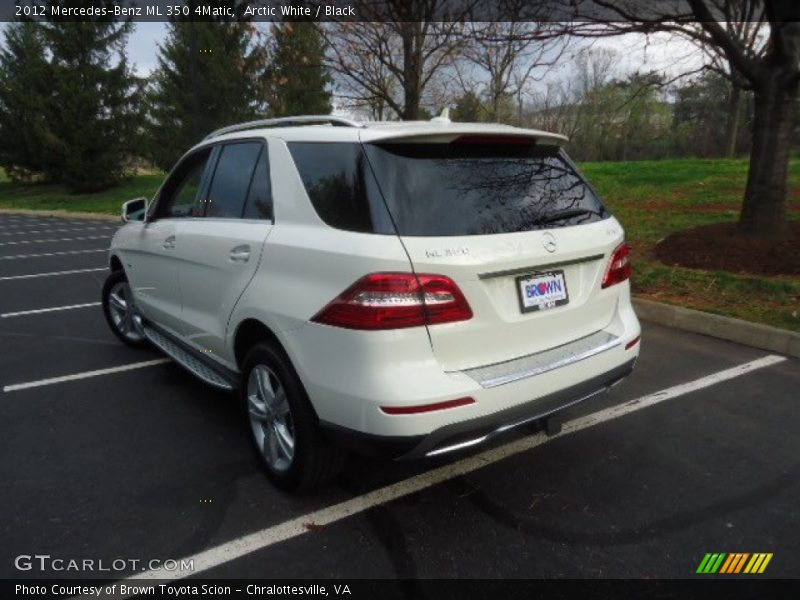 Arctic White / Black 2012 Mercedes-Benz ML 350 4Matic