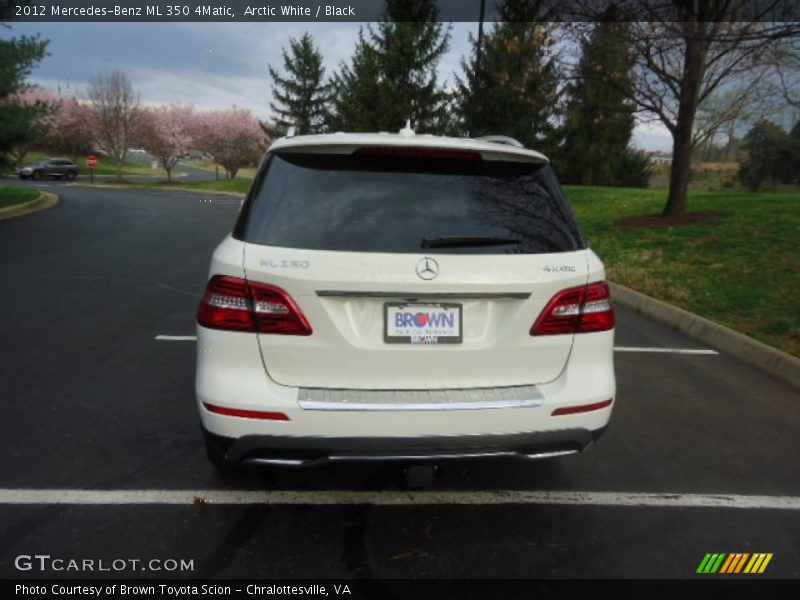 Arctic White / Black 2012 Mercedes-Benz ML 350 4Matic