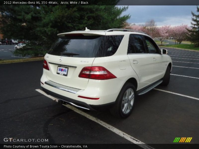Arctic White / Black 2012 Mercedes-Benz ML 350 4Matic