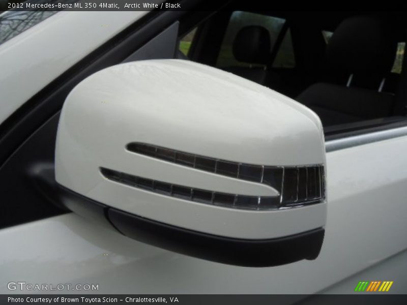 Arctic White / Black 2012 Mercedes-Benz ML 350 4Matic