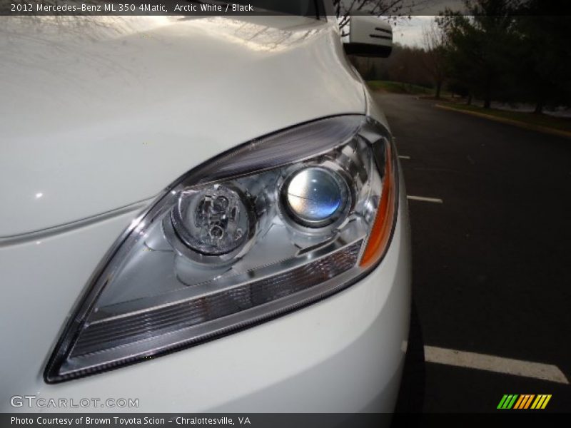 Arctic White / Black 2012 Mercedes-Benz ML 350 4Matic