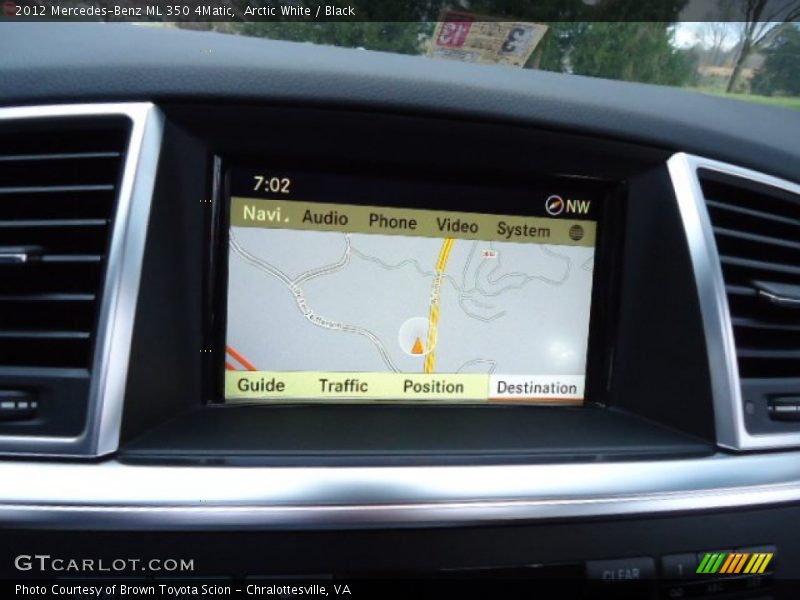Arctic White / Black 2012 Mercedes-Benz ML 350 4Matic