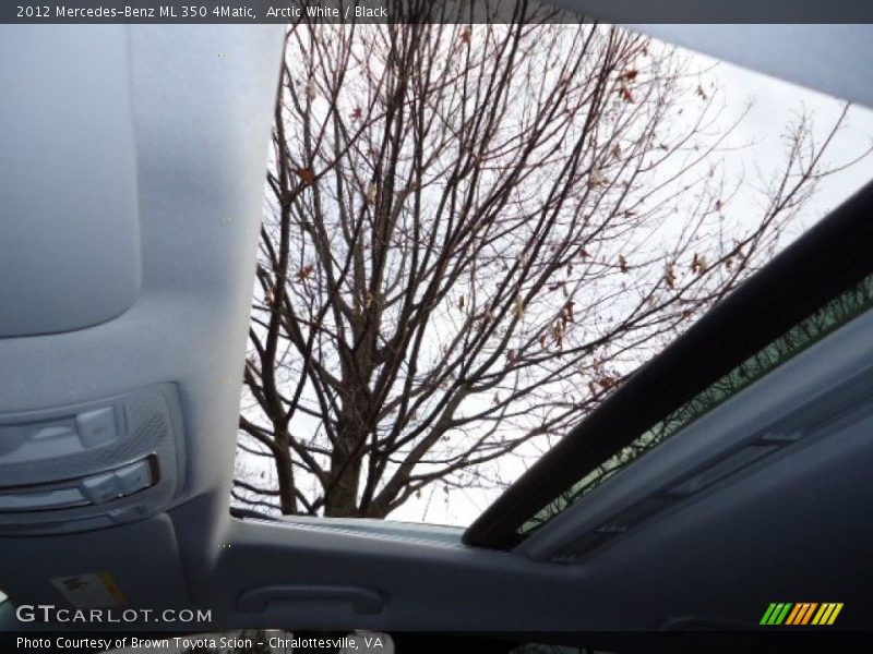 Arctic White / Black 2012 Mercedes-Benz ML 350 4Matic