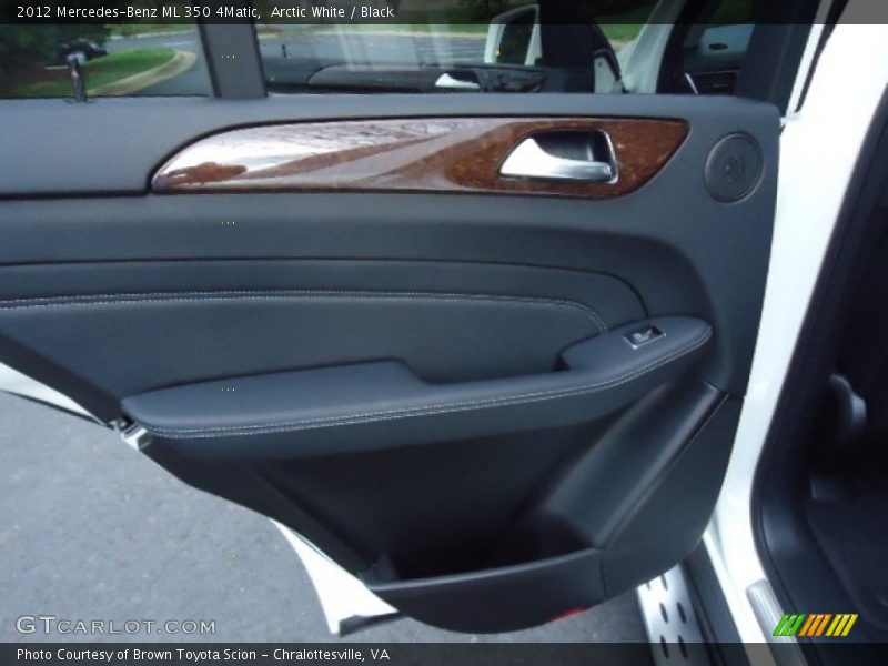 Arctic White / Black 2012 Mercedes-Benz ML 350 4Matic