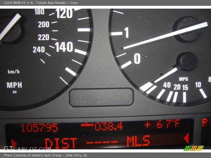 Toledo Blue Metallic / Grey 2004 BMW X5 4.4i